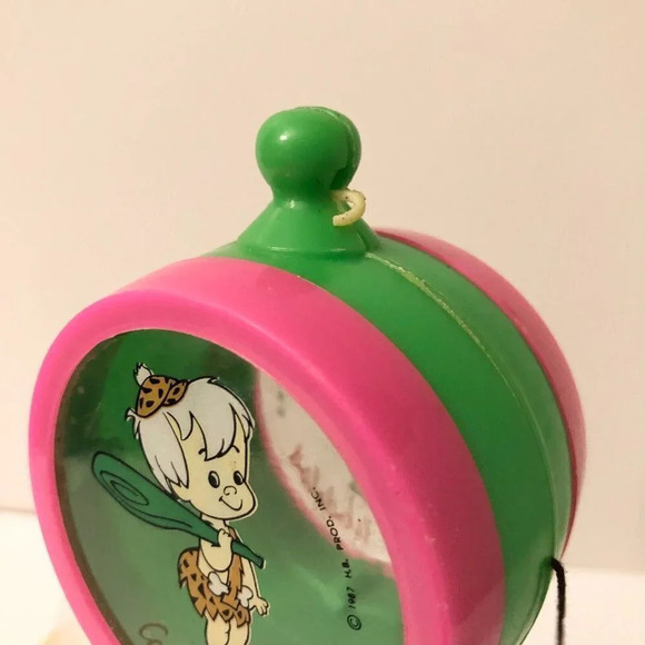 Vintage 1987 Flintstones Bam Bam Canadas Wonderland Drum Toy Rattle - Picture 4 of 13